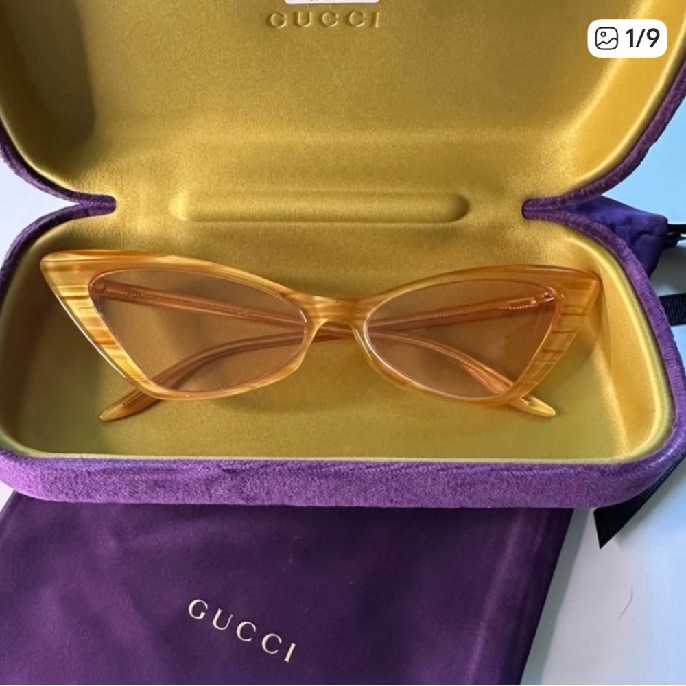 Gucci Amber Cat-Eye Sunglasses